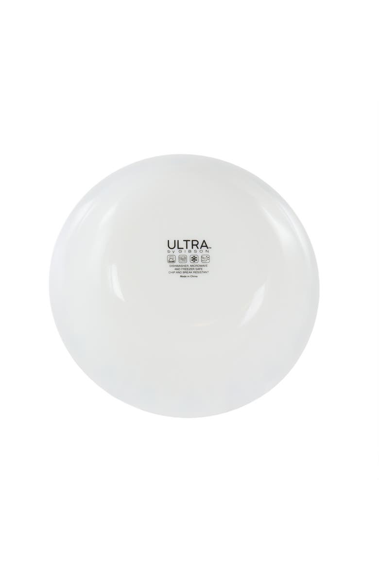 Ultra By Gibson Cane Peak 12 Piece Opal Glass Dinnerware Set, Alternate, color, White