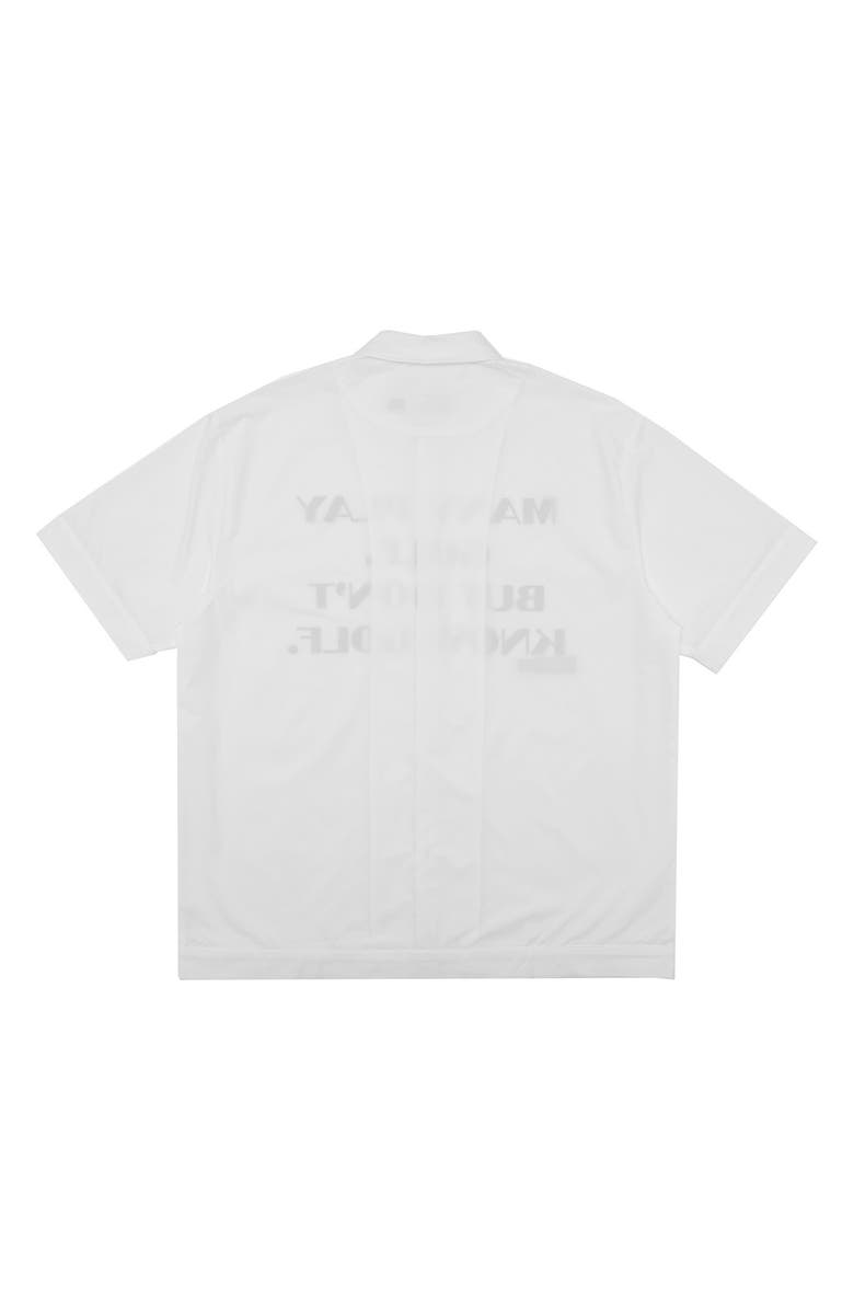 STUDENTS Educate Short Sleeve Poplin Button-Up Shirt, Alternate, color, White