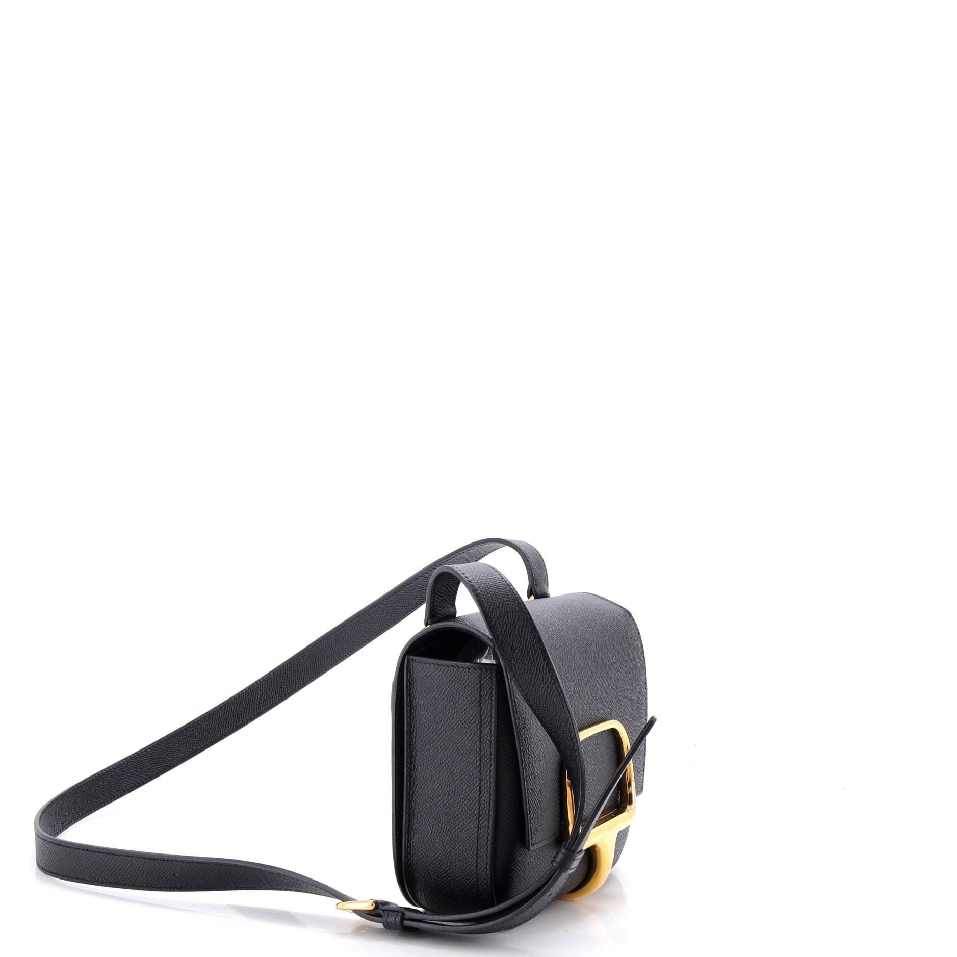 Pre-Owned Hermes Della Cavalleria Shoulder Bag Epsom Mini, Alternate, color, Noir