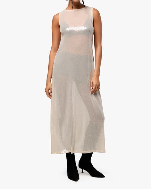 Weworewhat Sequin Maxi Dress In Blush