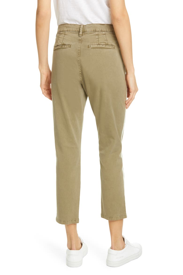 Le Beau Duo Tape Chino Pants, Alternate, color, WASHED OD WHITE 2