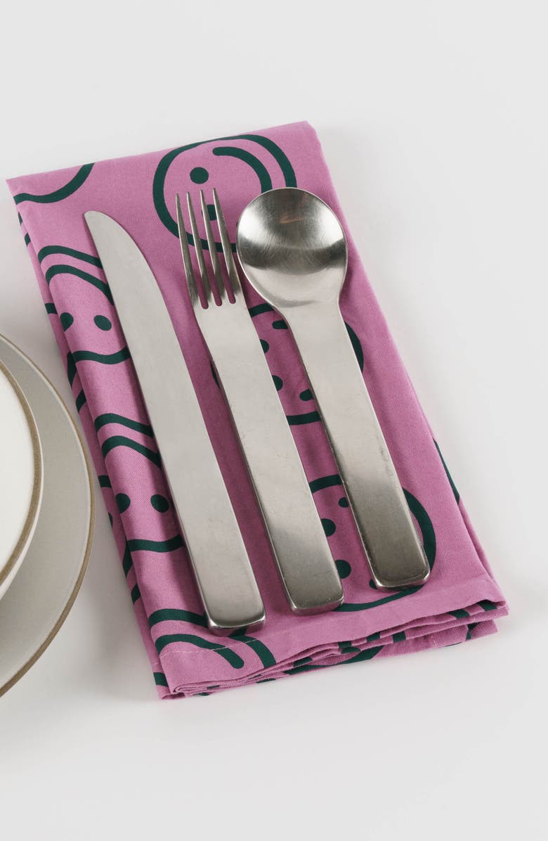 Baggu Assorted 3-Piece Organic Cotton Reusable Cloth Set, Alternate, color,