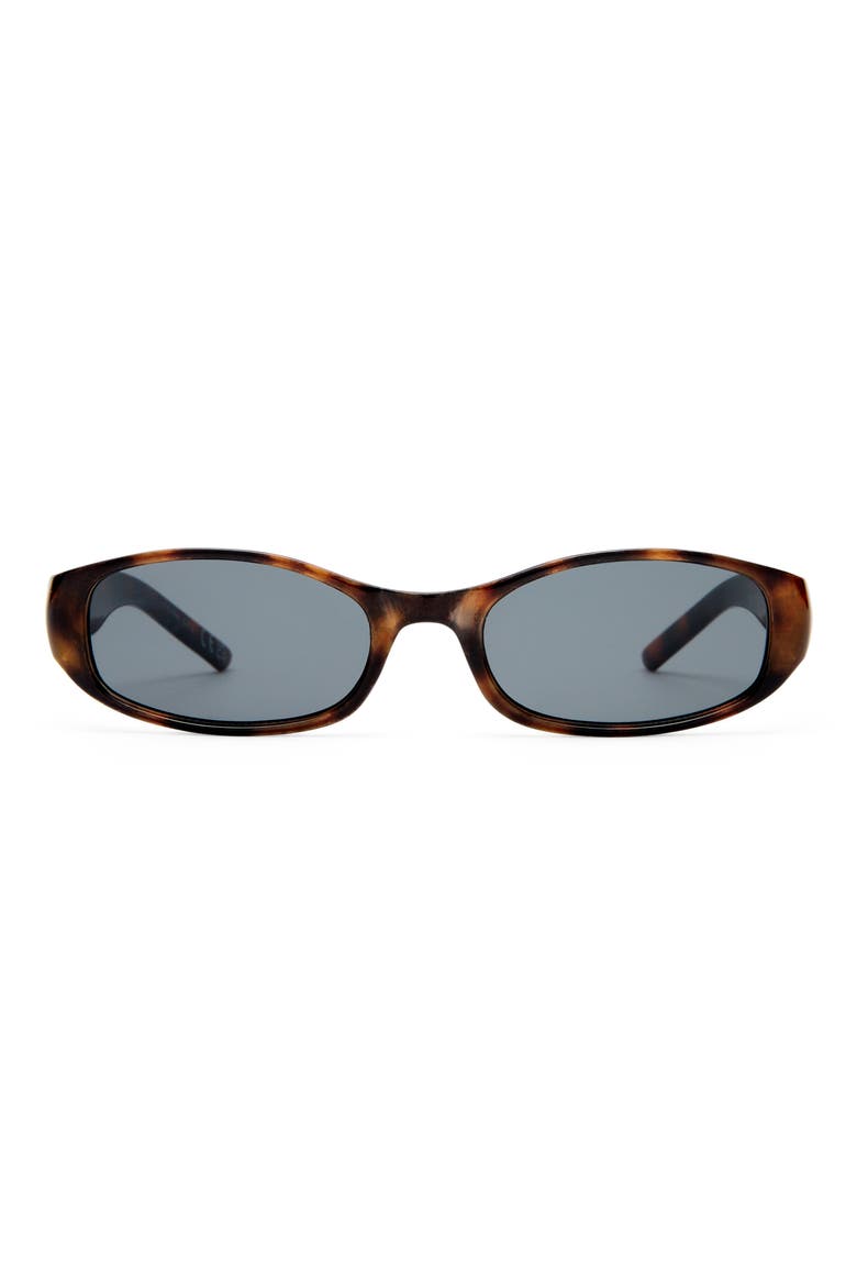 Caellum 52mm Oval Sunglasses, Main, color, DARK TORT / SMOKE MONO