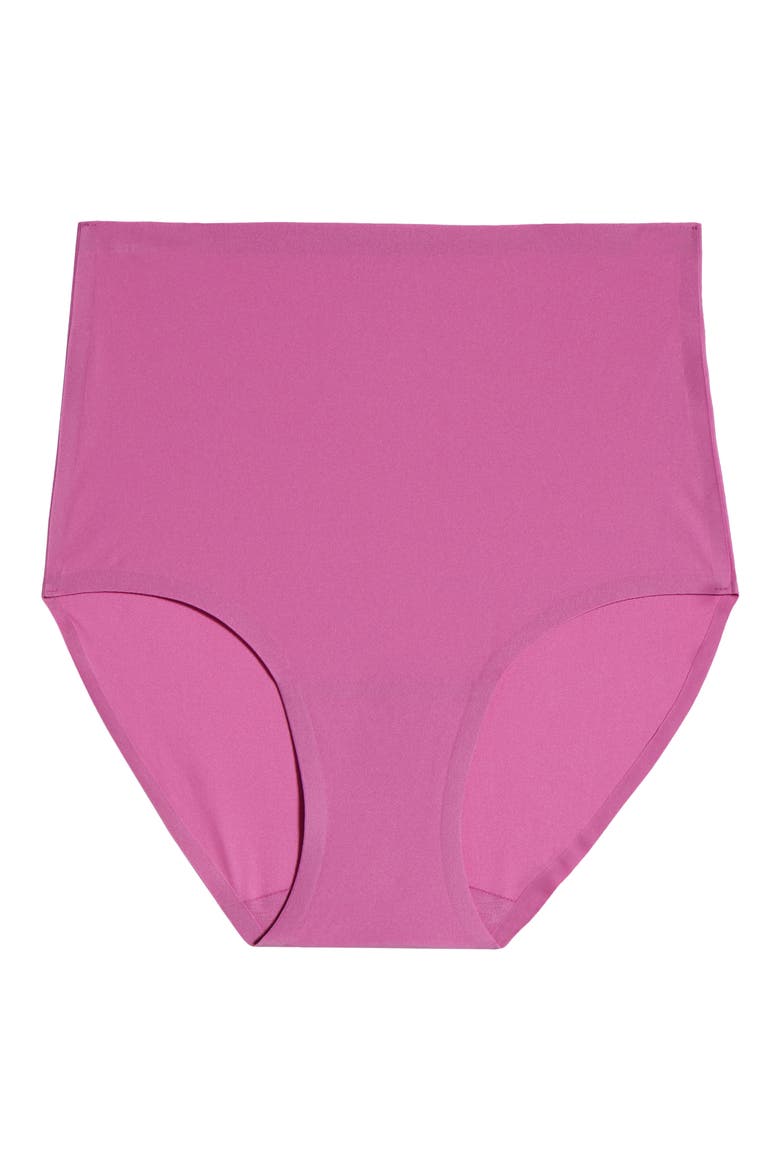 Soft Stretch High Waist Briefs, Alternate, color, ROSEBUD