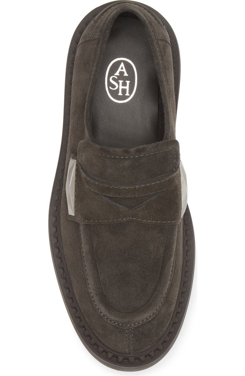 Ash Medusa Lug Sole Loafer, Alternate, color, Bistro