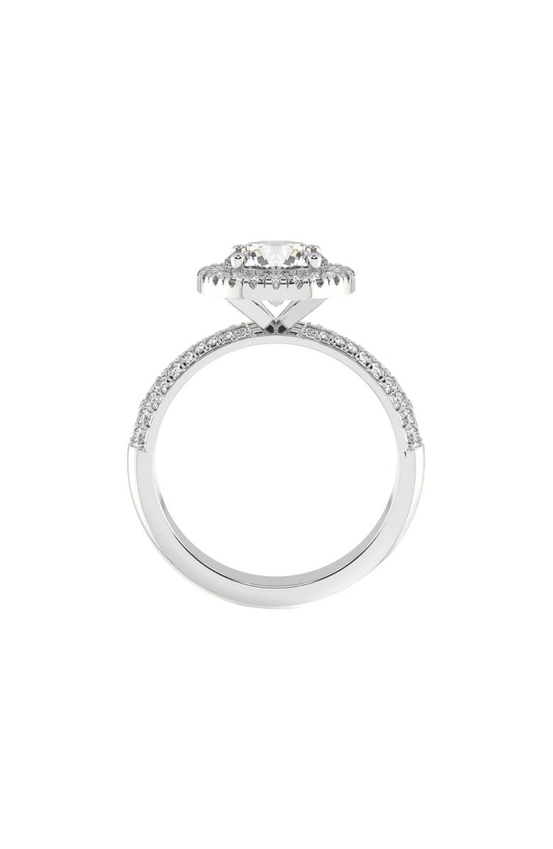 Bliss Diamond 1Ct Halo Diamond Accent Ring Gold Lab Grown, Alternate, color, 