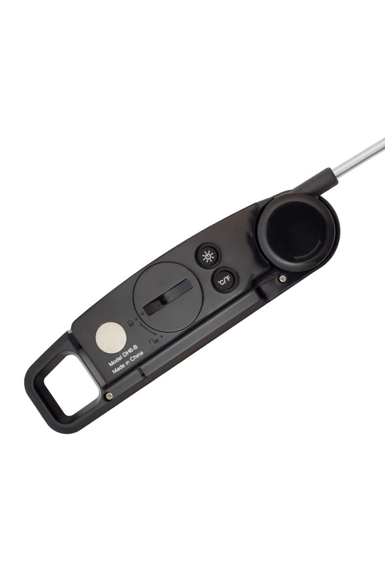 Compact Folding Digital Thermometer, Alternate, color, Black