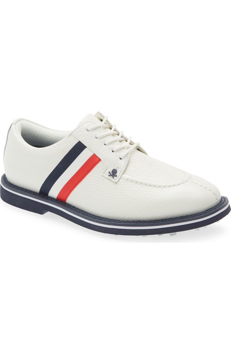 G/FORE Gallivan2R Split Toe Grosgrain Golf Shoe, Main, color, Snow
