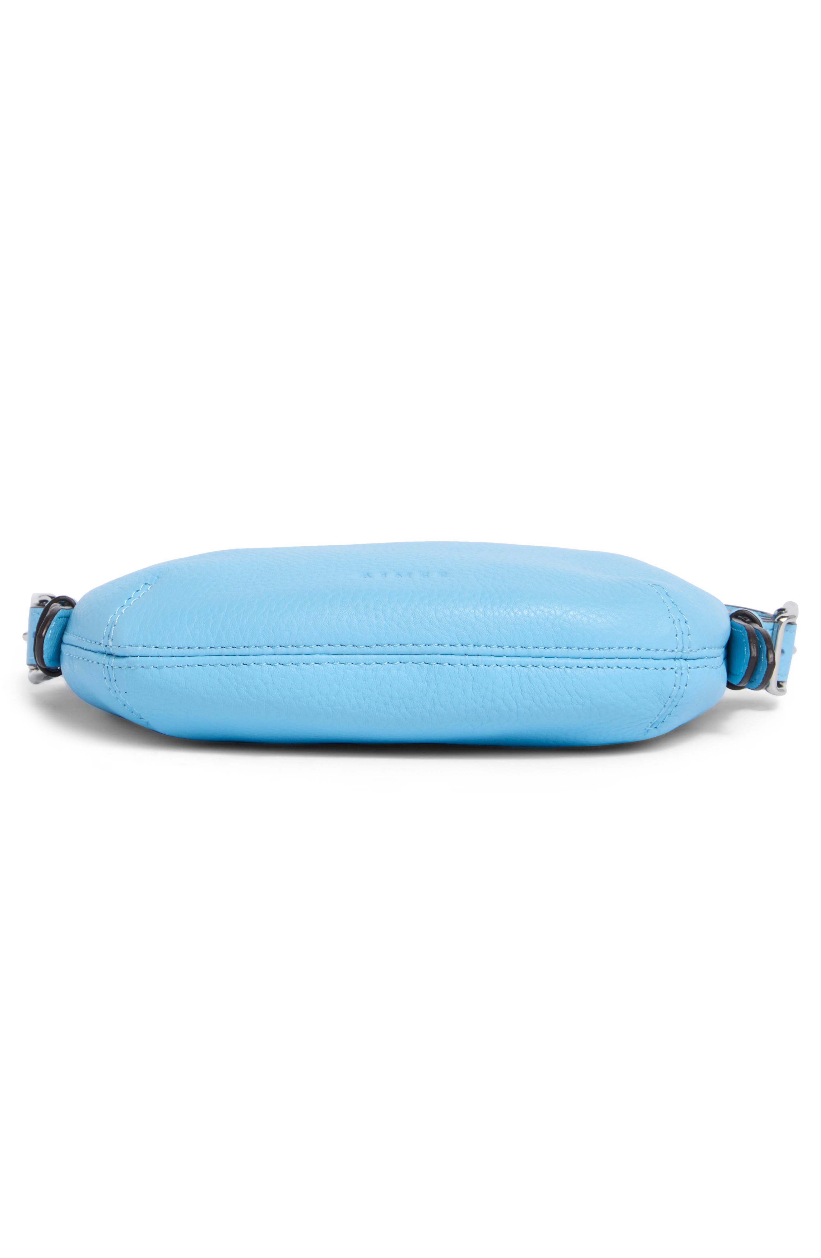 Soho Mini Leather Shoulder Bag, Alternate, color, COASTAL BLUE