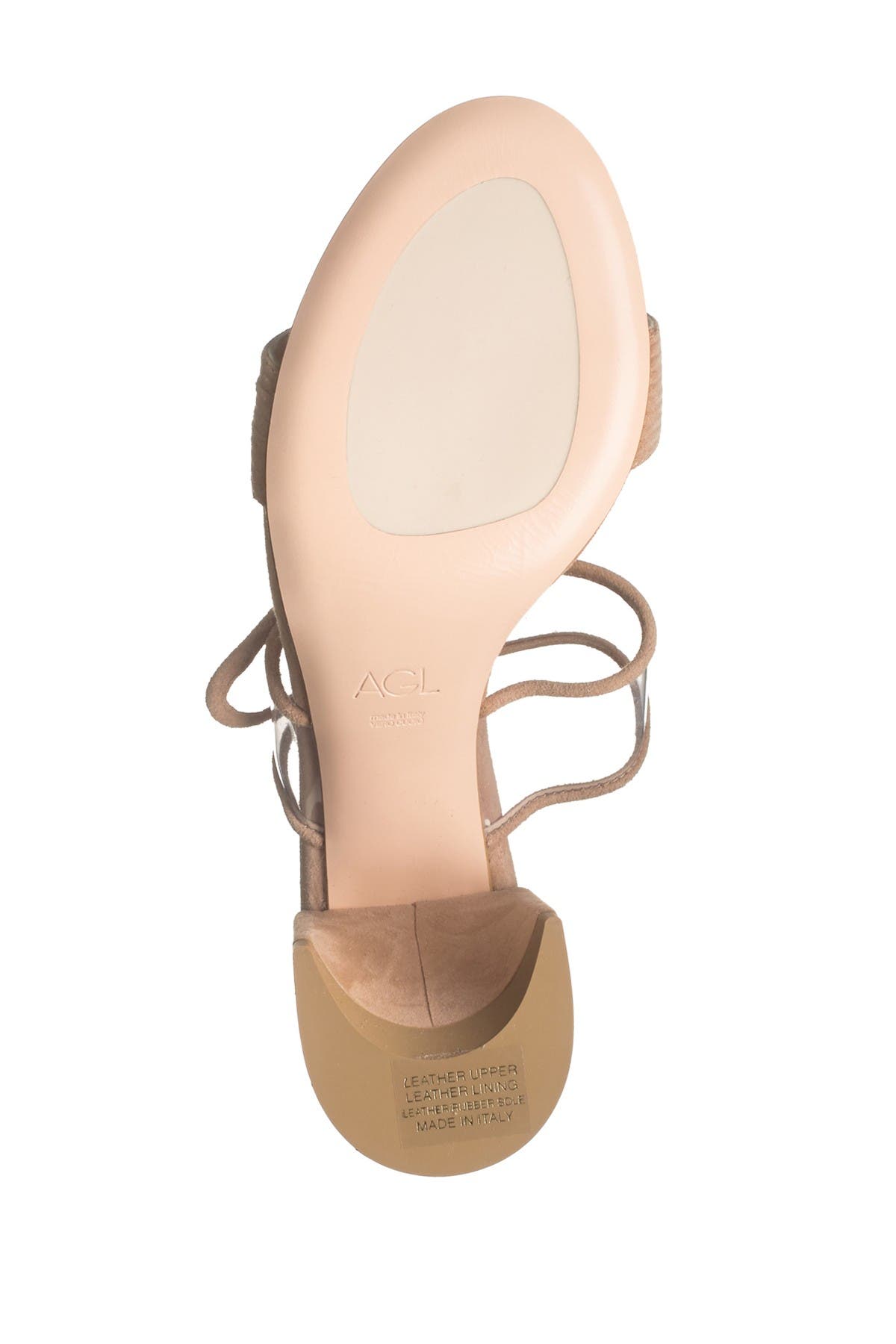 AGL Transparent Buckle Strap Mule, Alternate, color, 