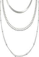 Adornia Water Resistant Layered Chain Necklace