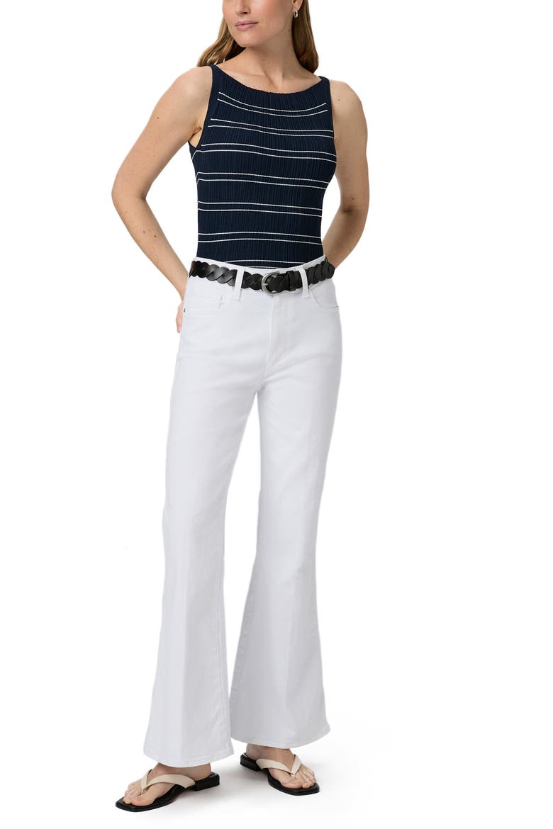 Yuelia Rib Sweater Tank, Alternate, color, DARK INKBLUE/ WHITE