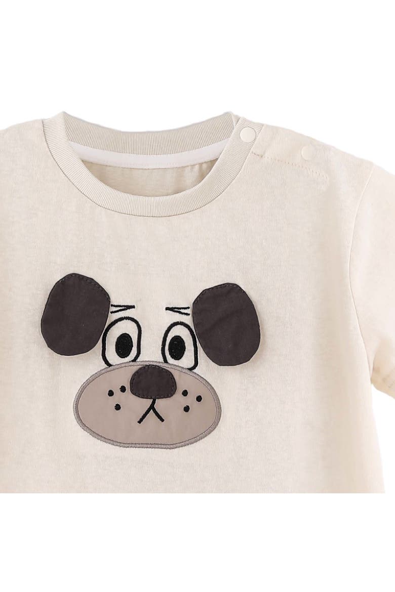 Dog Stripe Set, Alternate, color, Beige