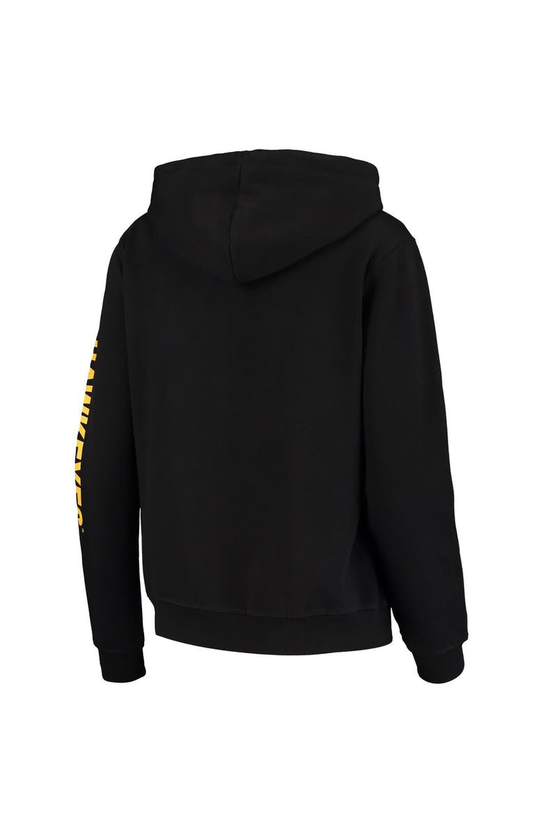 COLOSSEUM Women's Colosseum Black Iowa Hawkeyes Loud and Proud Pullover Hoodie, Alternate, color, Black