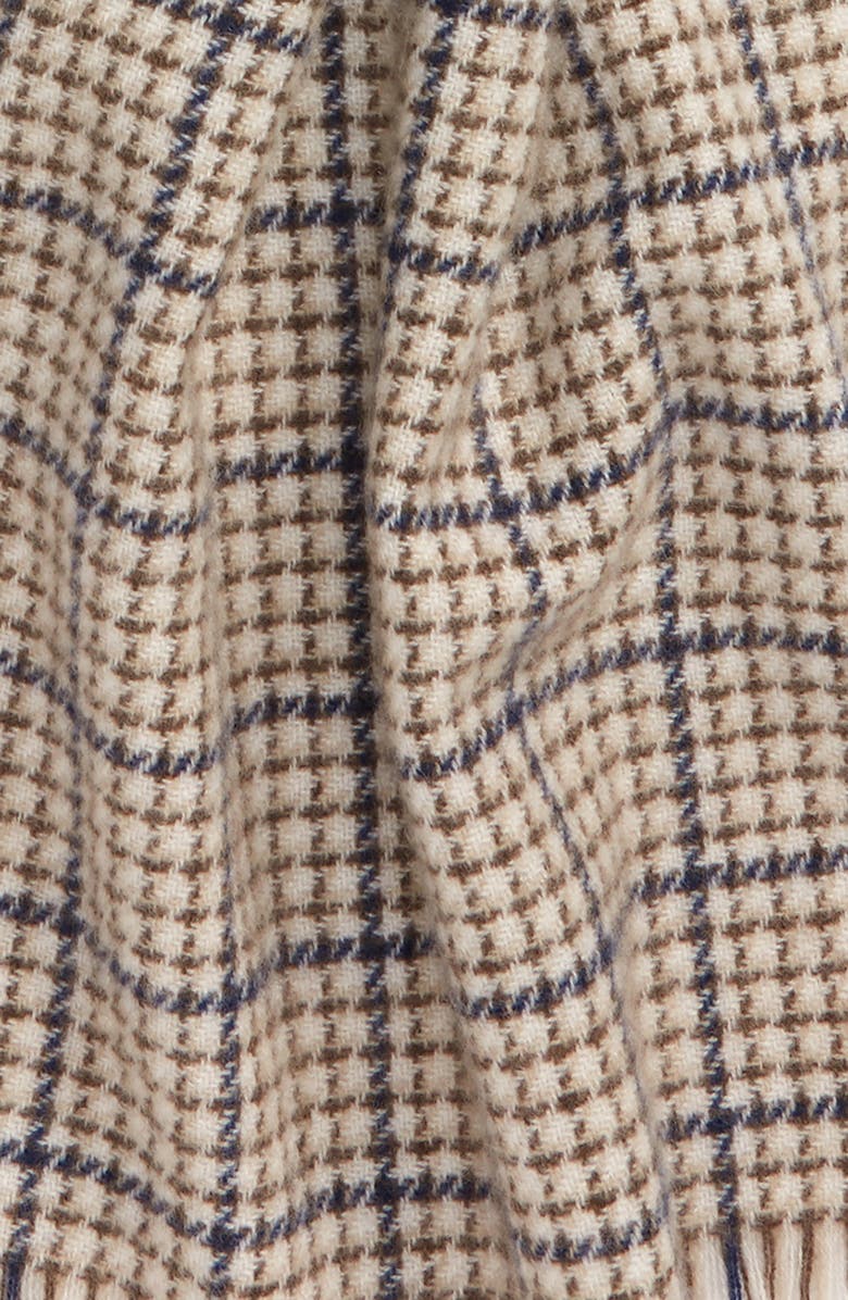 Andrew Stewart Check Cashmere Scarf, Alternate, color, 953Camnv