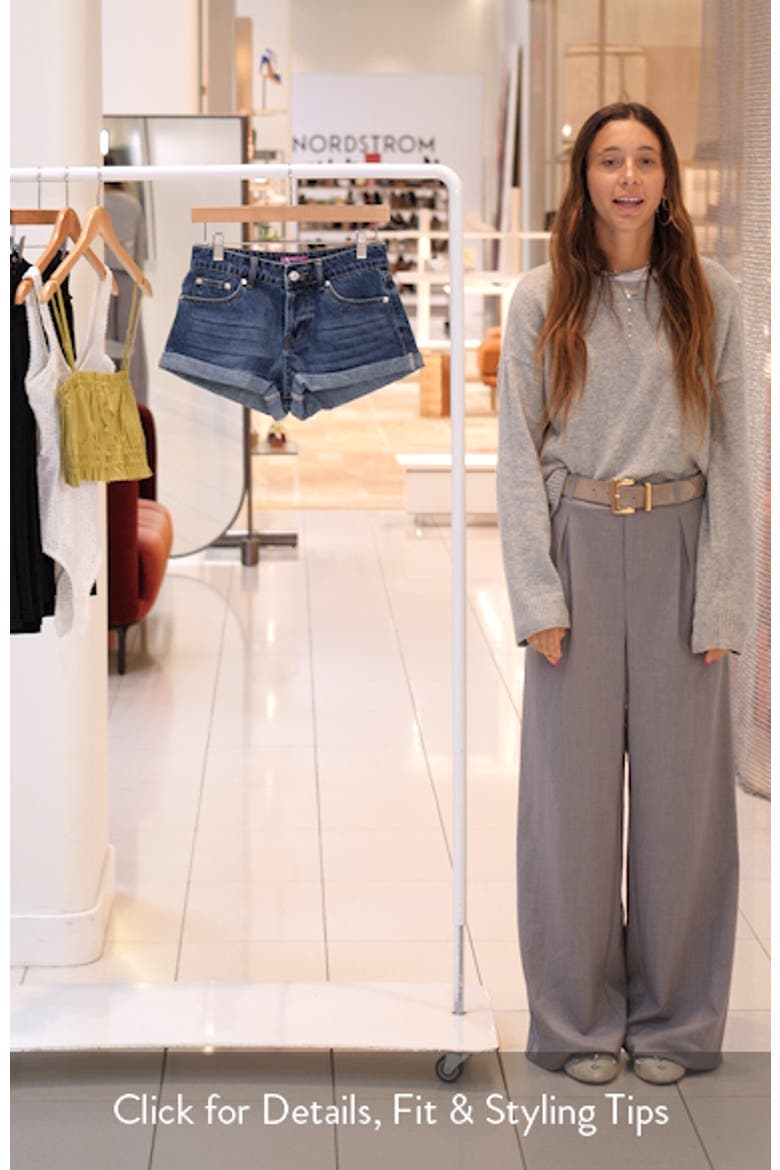 Rylin Cuffed Low Rise Denim Shorts video