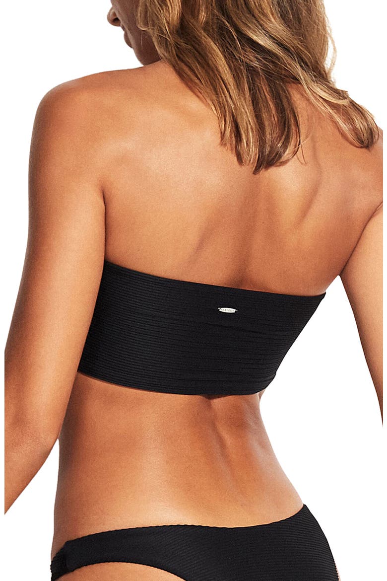 Essential Tube Bikini Top, Alternate, color, BLACK