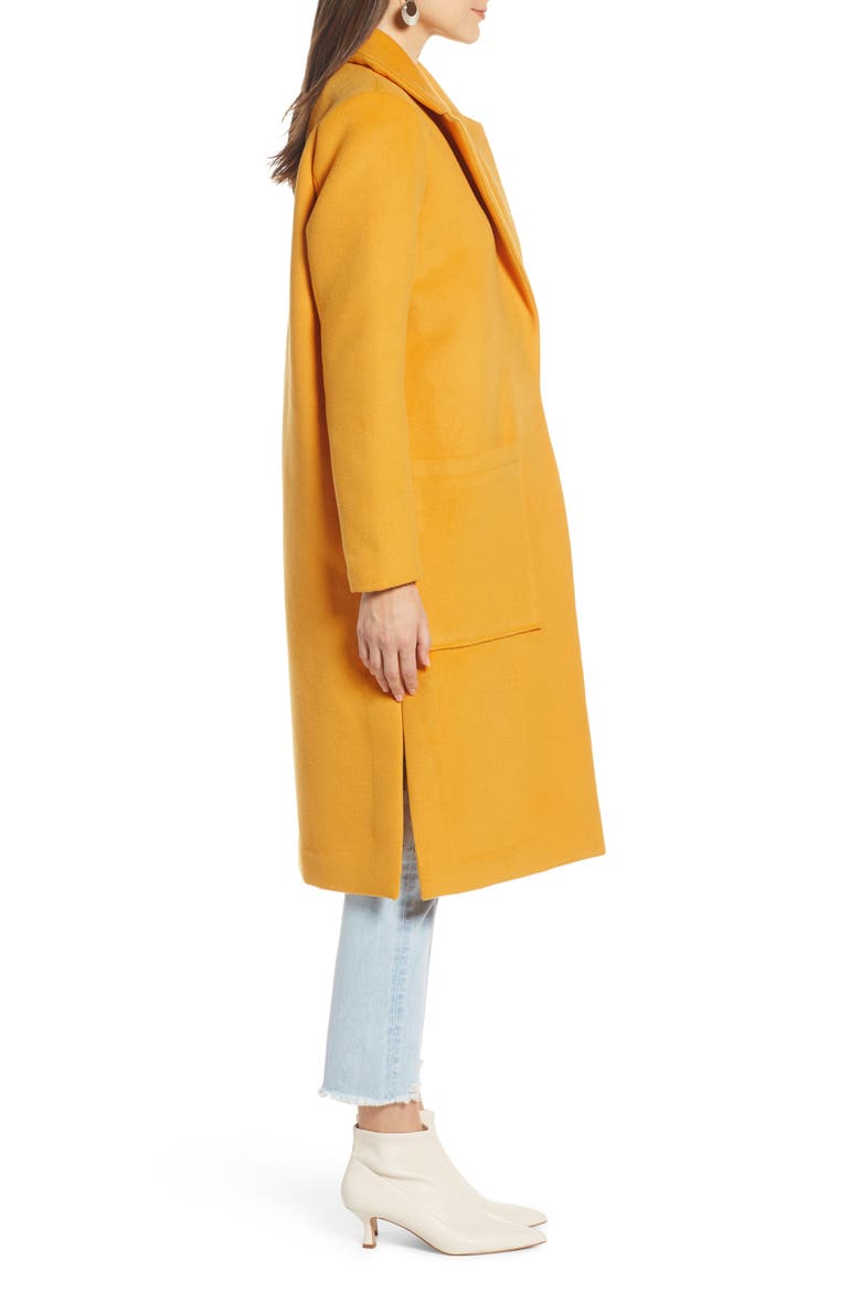 Patch Pocket Coat (Nordstrom Exclusive), Alternate, color, YELLOW ANTIQUE