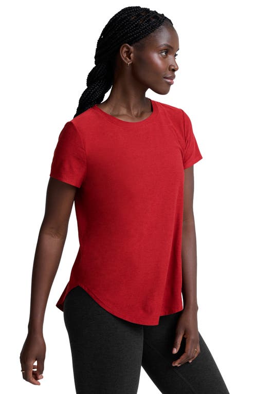 Beyond Yoga On The Down Low T-shirt In Red