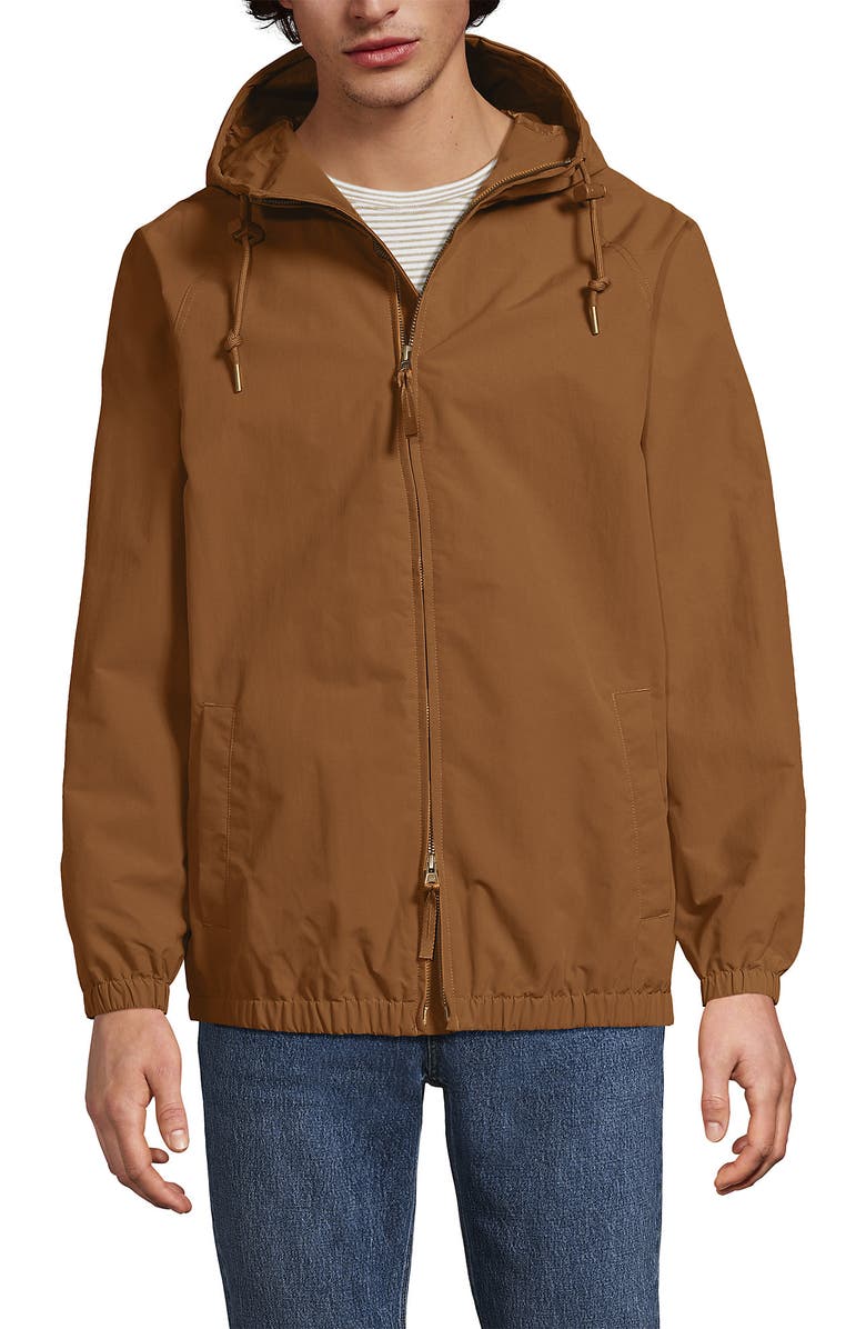 Lands' End Squall Varsity Jacket, Main, color, Canyon Camel