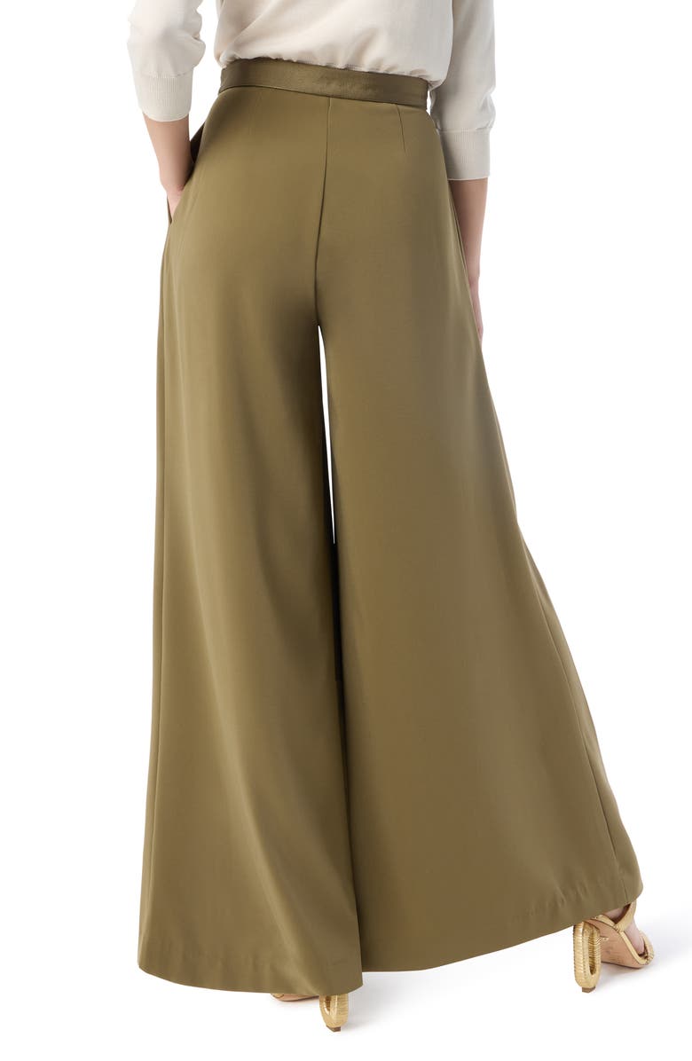 DO by Dee Ocleppo Alex Pleated Palazzo Pants, Alternate, color, Capers
