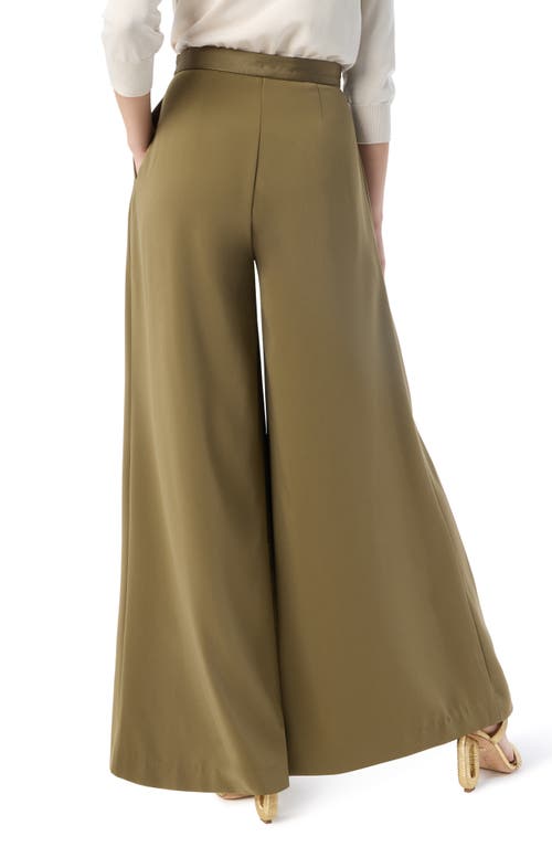 Do By Dee Ocleppo Alex Pleated Palazzo Pants In Green