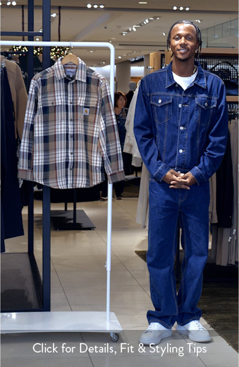 Tamblyn Plaid Cotton Flannel Button-Up Shirt, sales video thumbnail