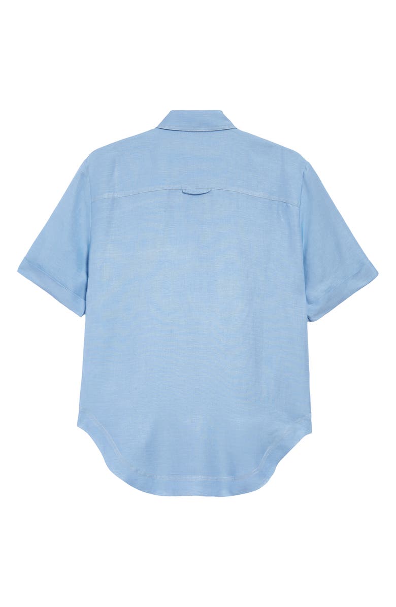 Aje Overture Oversize Linen Blend Shirt, Alternate, color,