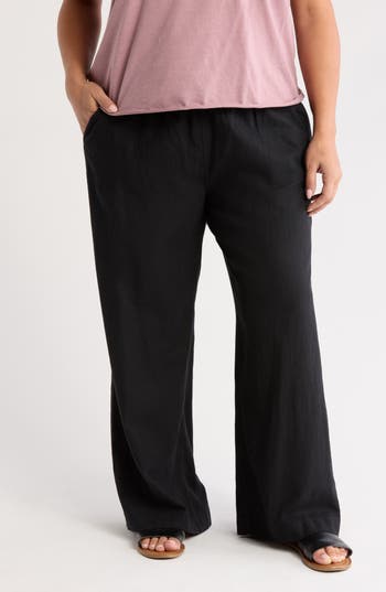 CASLON CASLON® LINEN BLEND DRAWSTRING PANTS