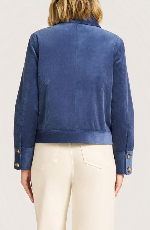 Matty M . Jeri Cotton Blend Corduroy Jacket In Blue