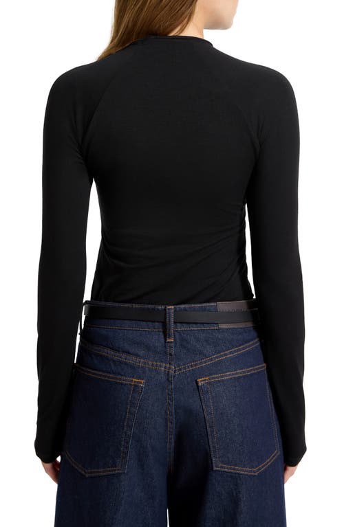 Marcella Minetta Stretch Jersey Top In Black