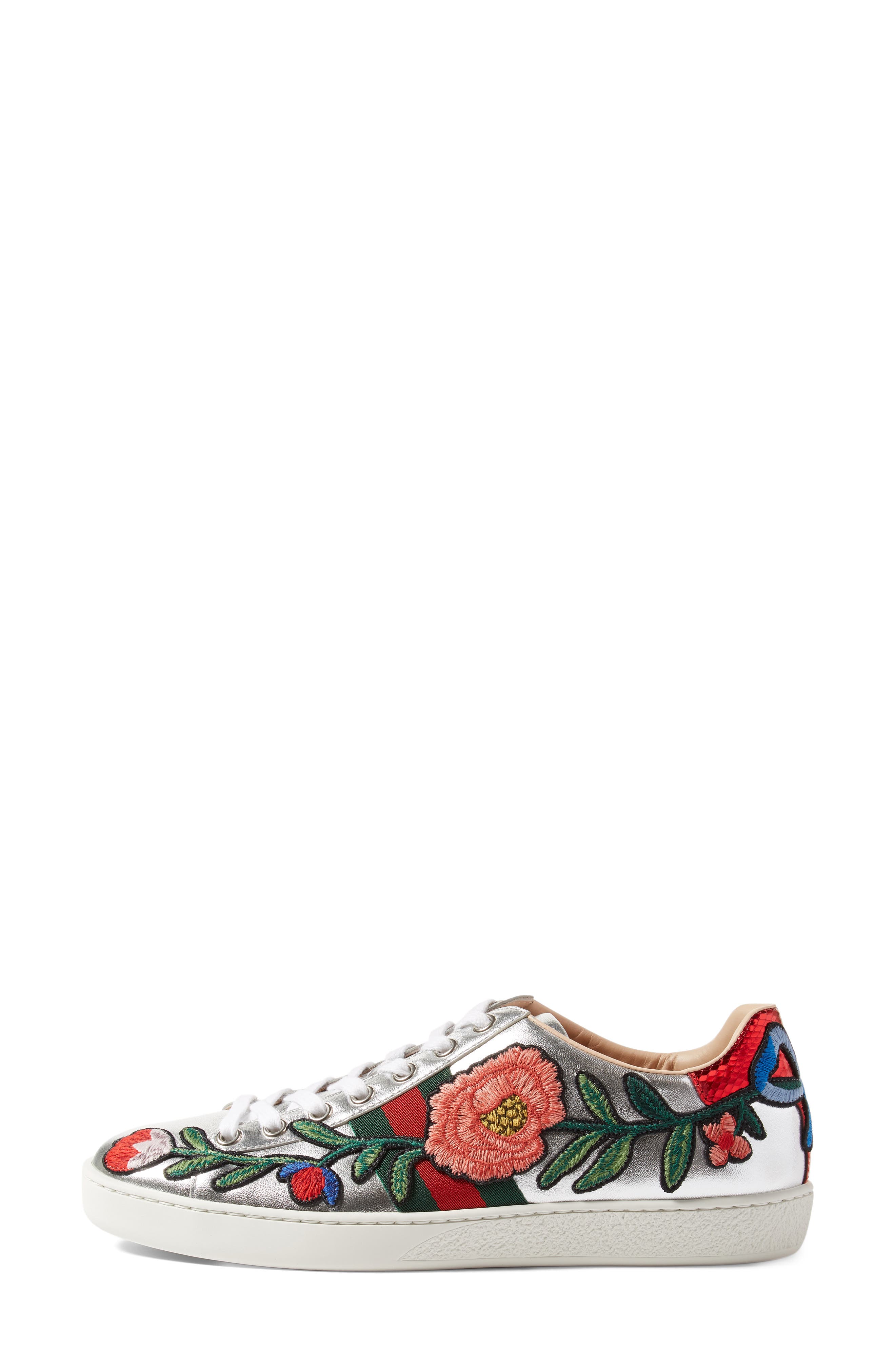 New Ace Low Top Sneaker, Alternate, color, SILVER MULTI