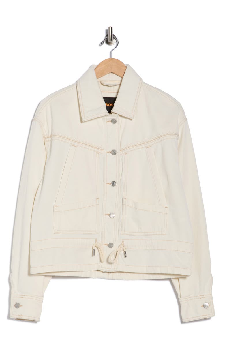 BOSS Orange Denim Jacket, Main, color, Natural