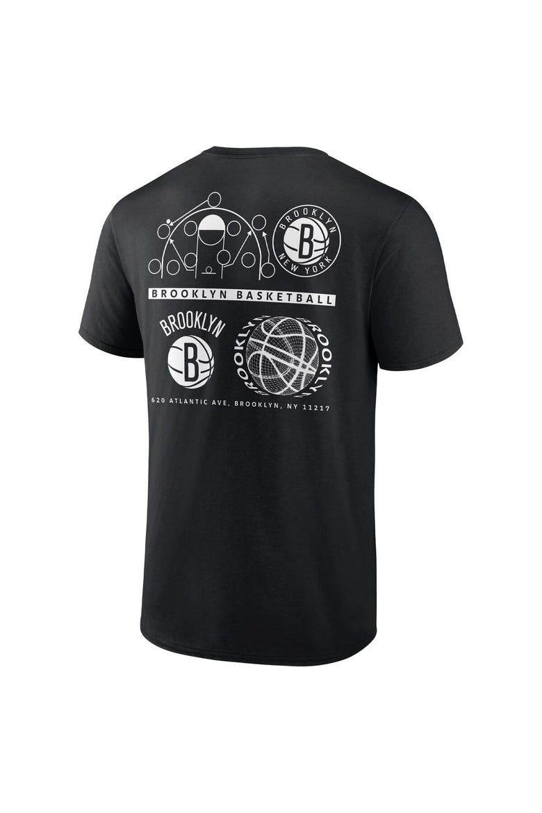 Men's Fanatics Branded Black Brooklyn Nets Court Street Collective T-Shirt, Alternate, color, Black