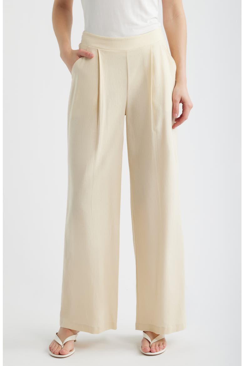Coastal Palazzo Pants, Main, color, ECRU