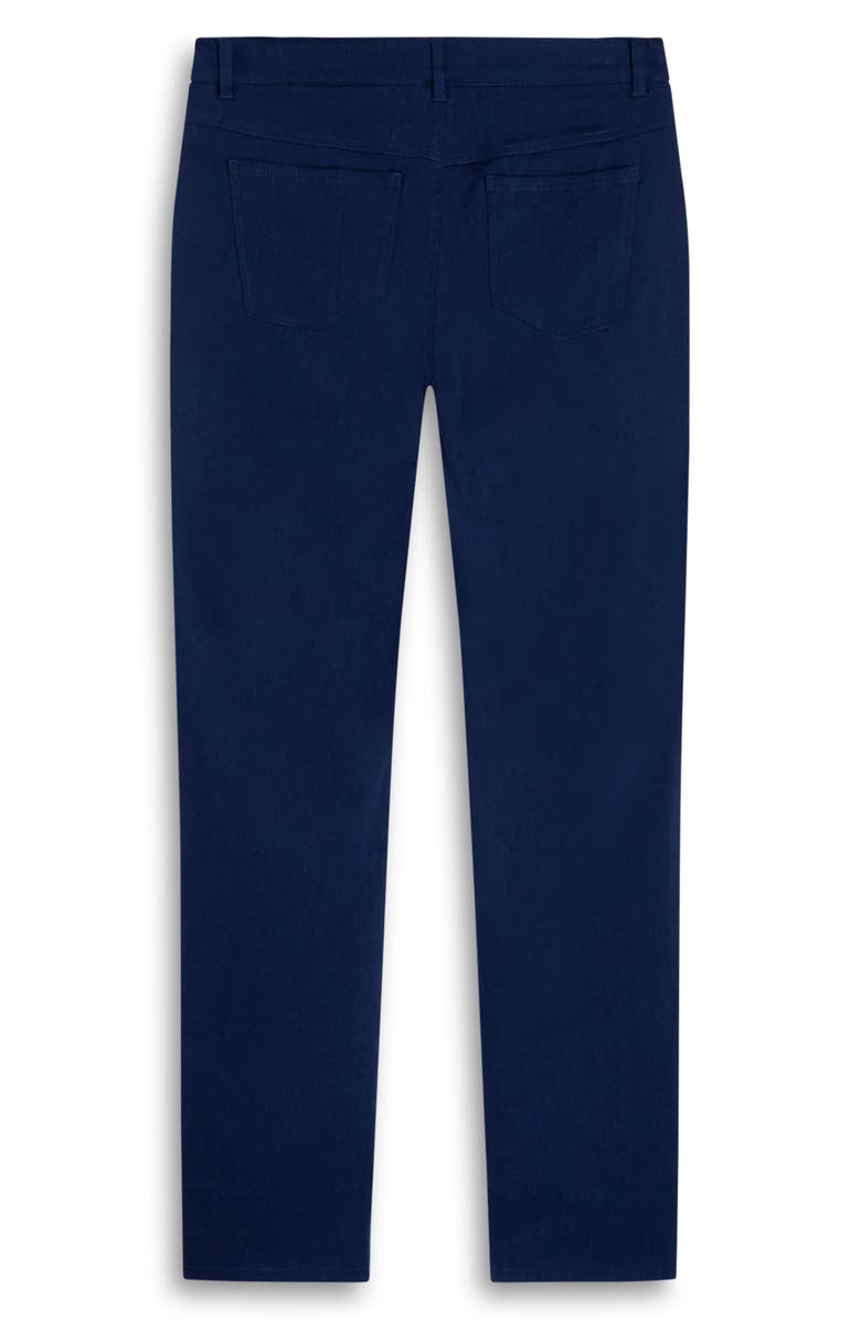 Bugatchi Preston Stretch Linen & Cotton Pants, Alternate, color, Navy