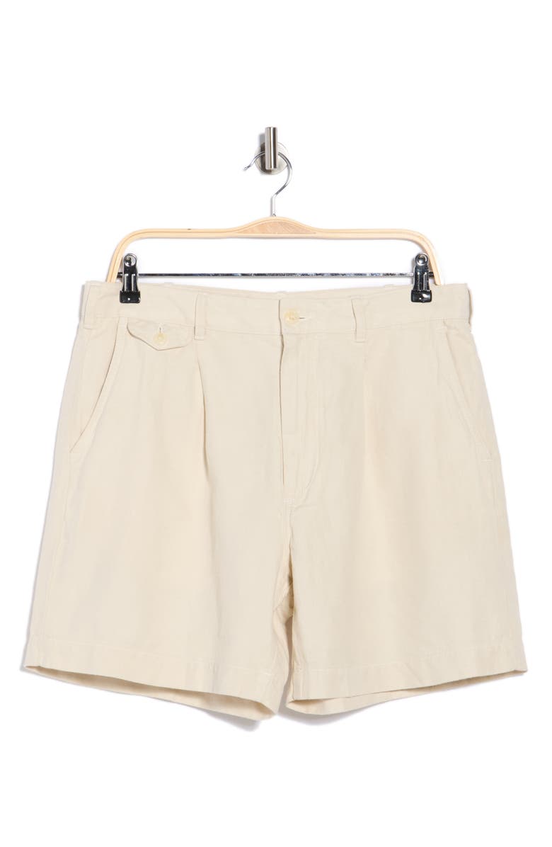 BUCK MASON Capitola Linen Blend Shorts, Main, color, Silver Birch