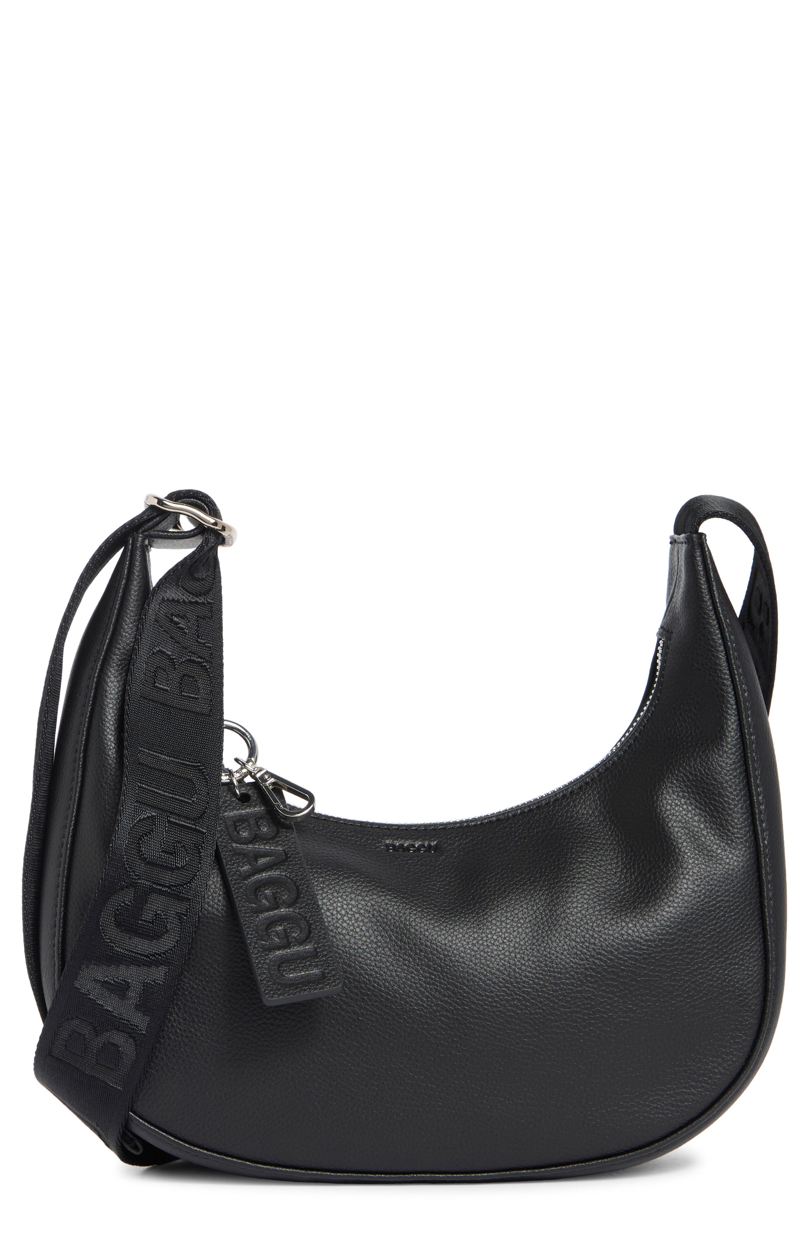 Baggu Small Recycled Leather Crescent Bag