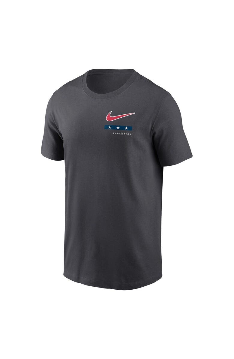 Nike Men's Nike Anthracite Oakland Athletics Americana T-Shirt, Alternate, color, Anthracite