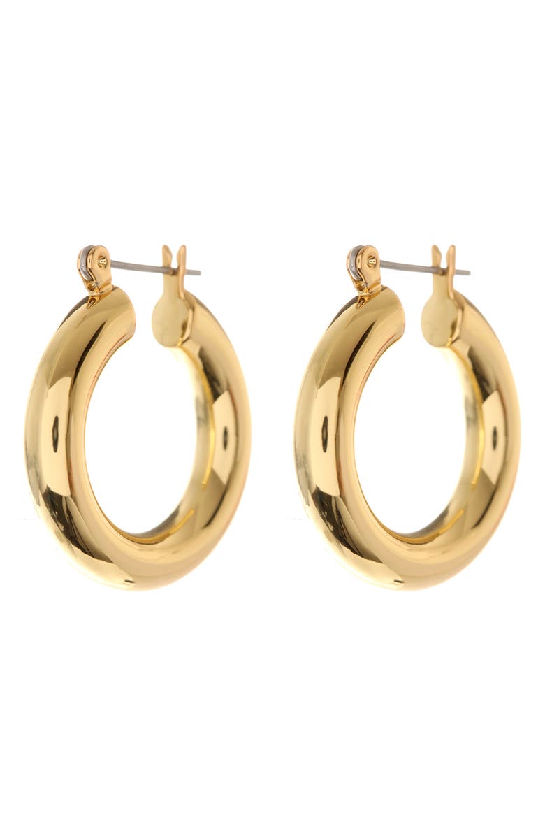 Luv AJ Baby Amalfi Huggie Hoop Earrings, Main, color, Gold
