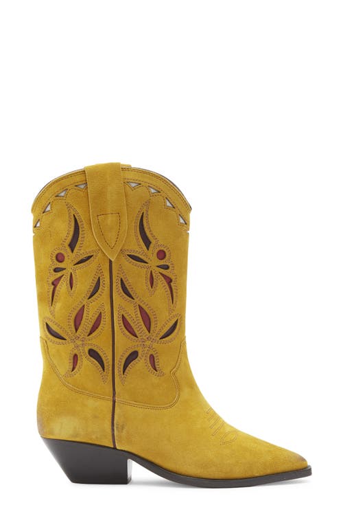 Isabel Marant Duerto Western Boot In Orange