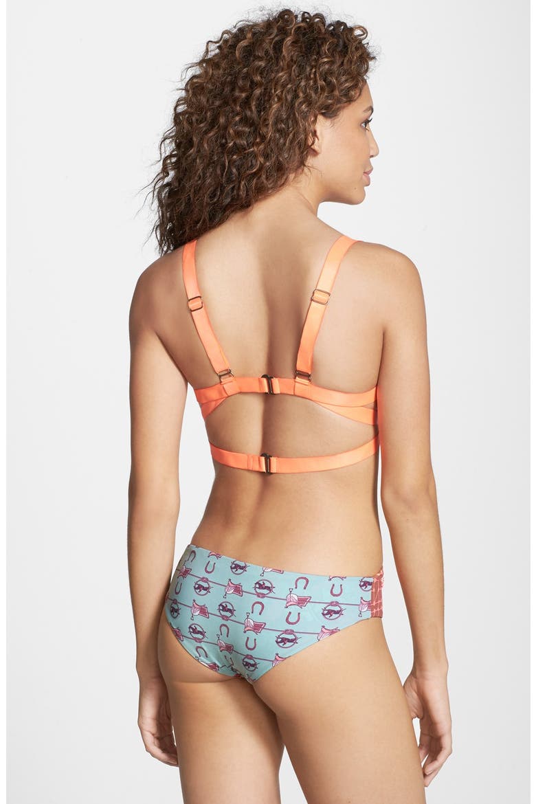 'Citrus Award' Cutout One-Piece Swimsuit, Alternate, color, MULTI