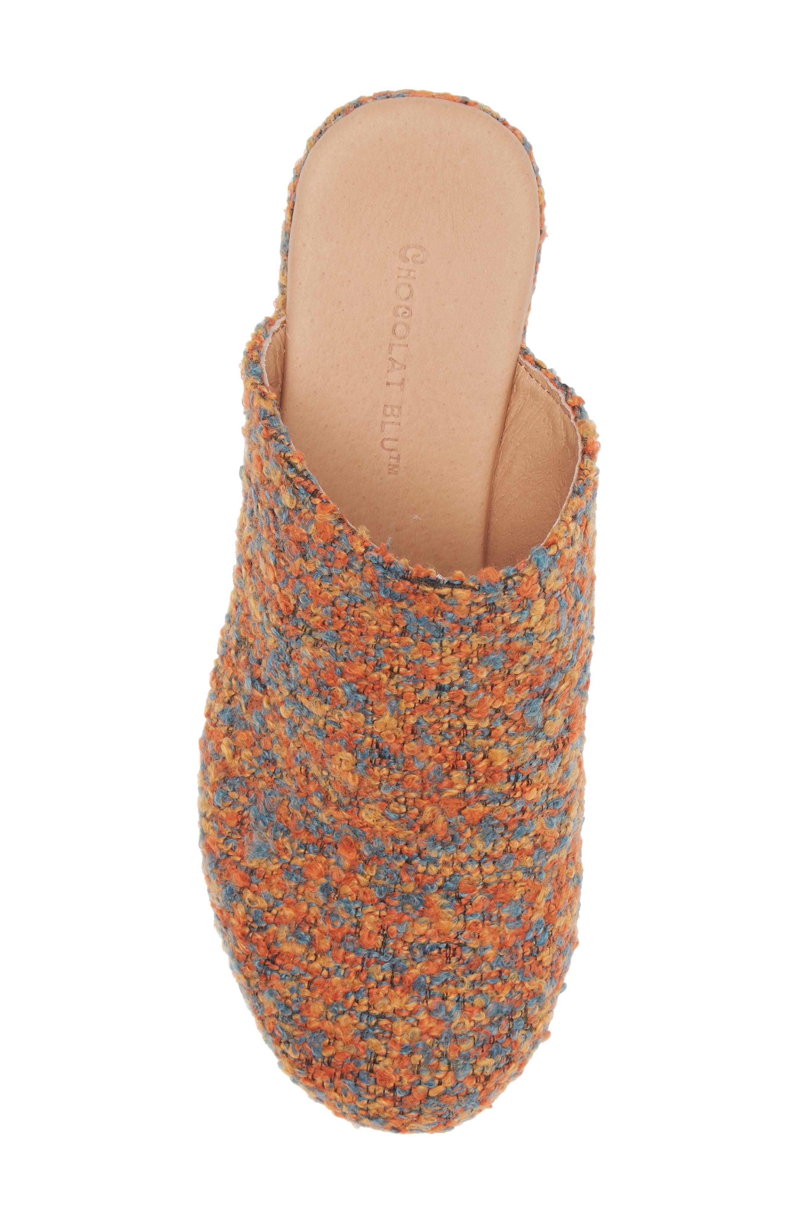 Chocolat Blu Gertie Platform Clog, Alternate, color, Rust Multi Tweed