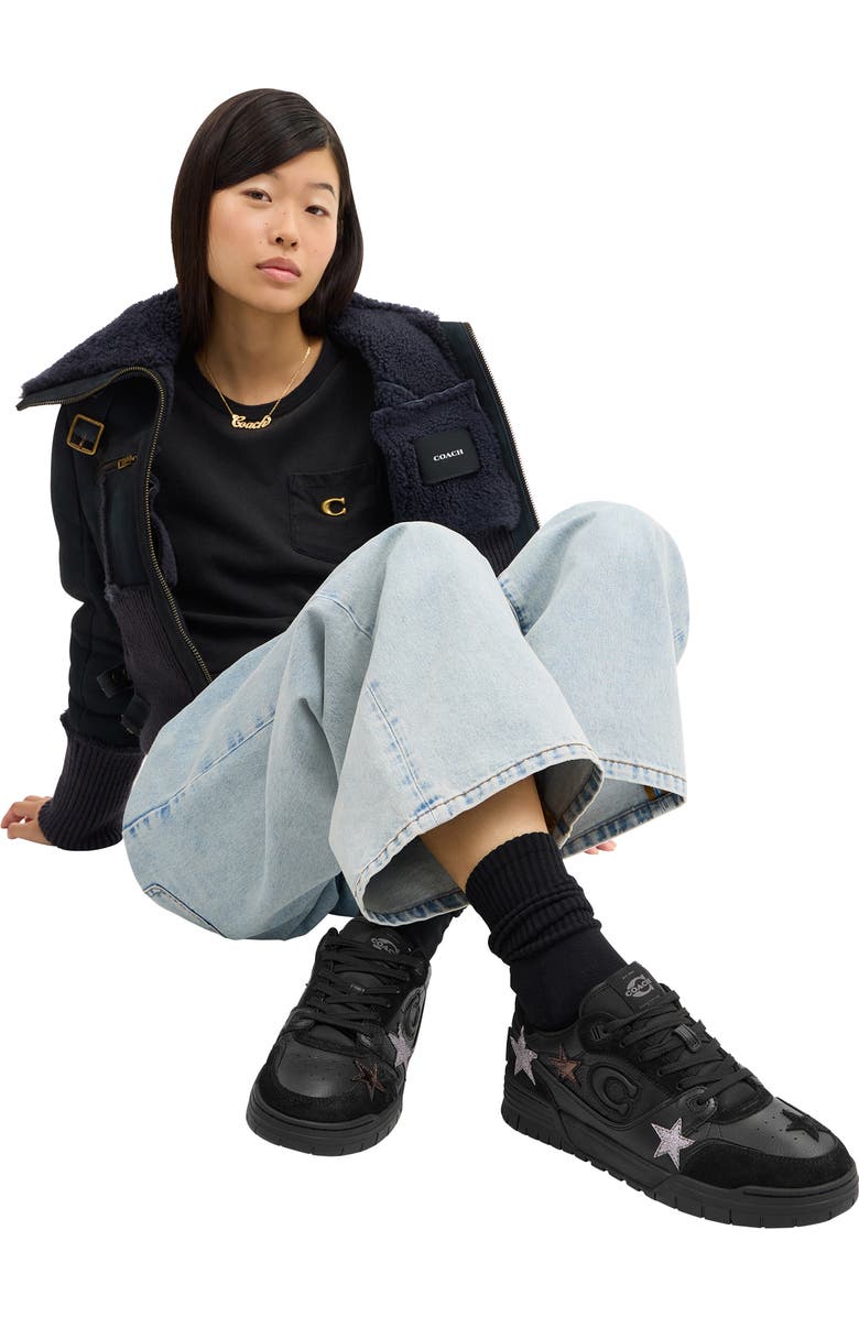 COACH Soho Sneaker, Alternate, color, Black Multi/ Silver