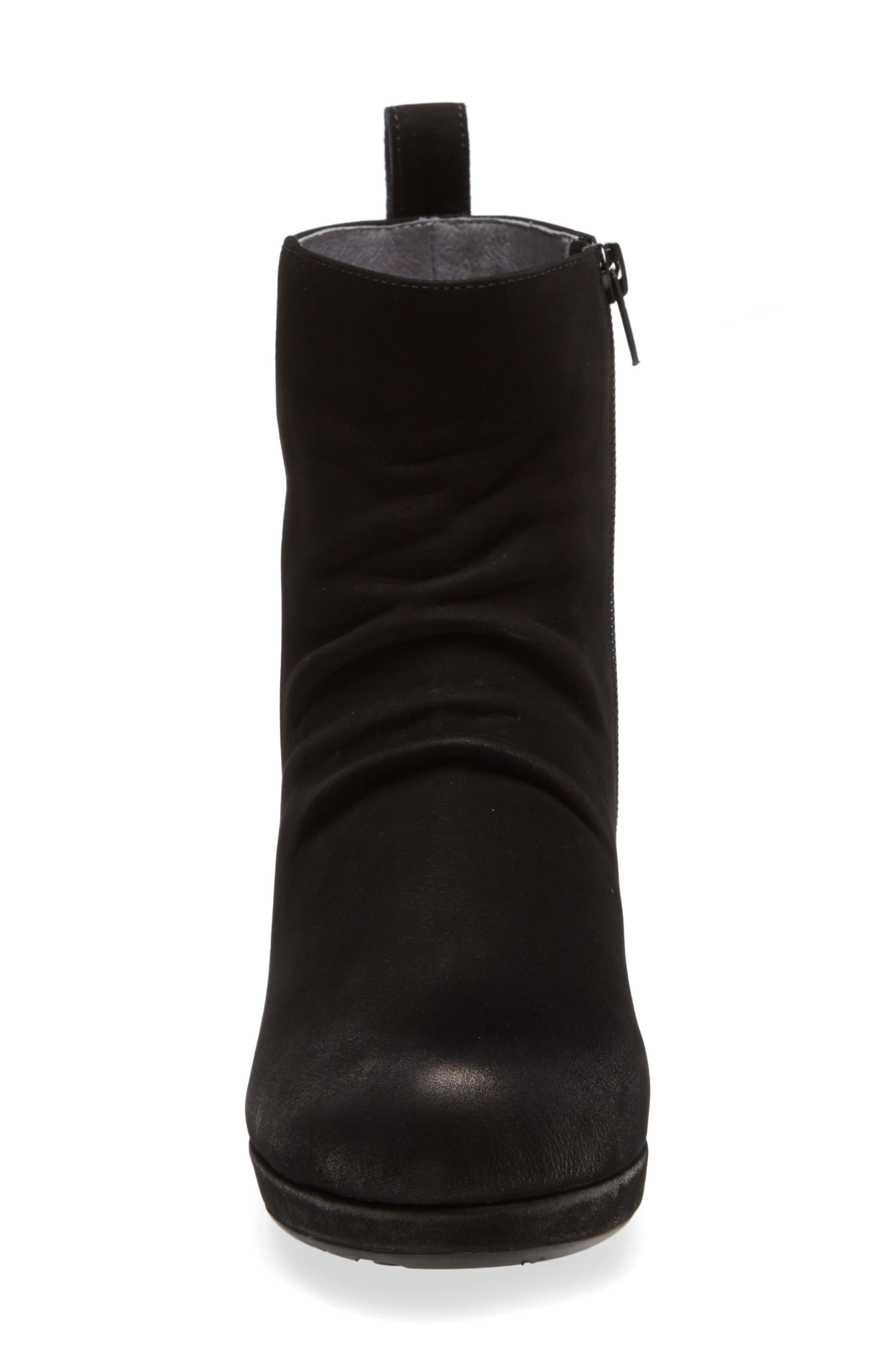 Chocolat Blu Yash Slouchy Leather Wedge Bootie, Alternate, color, 