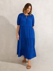 Live Unlimited Tiered V-Neck Midaxi Dress