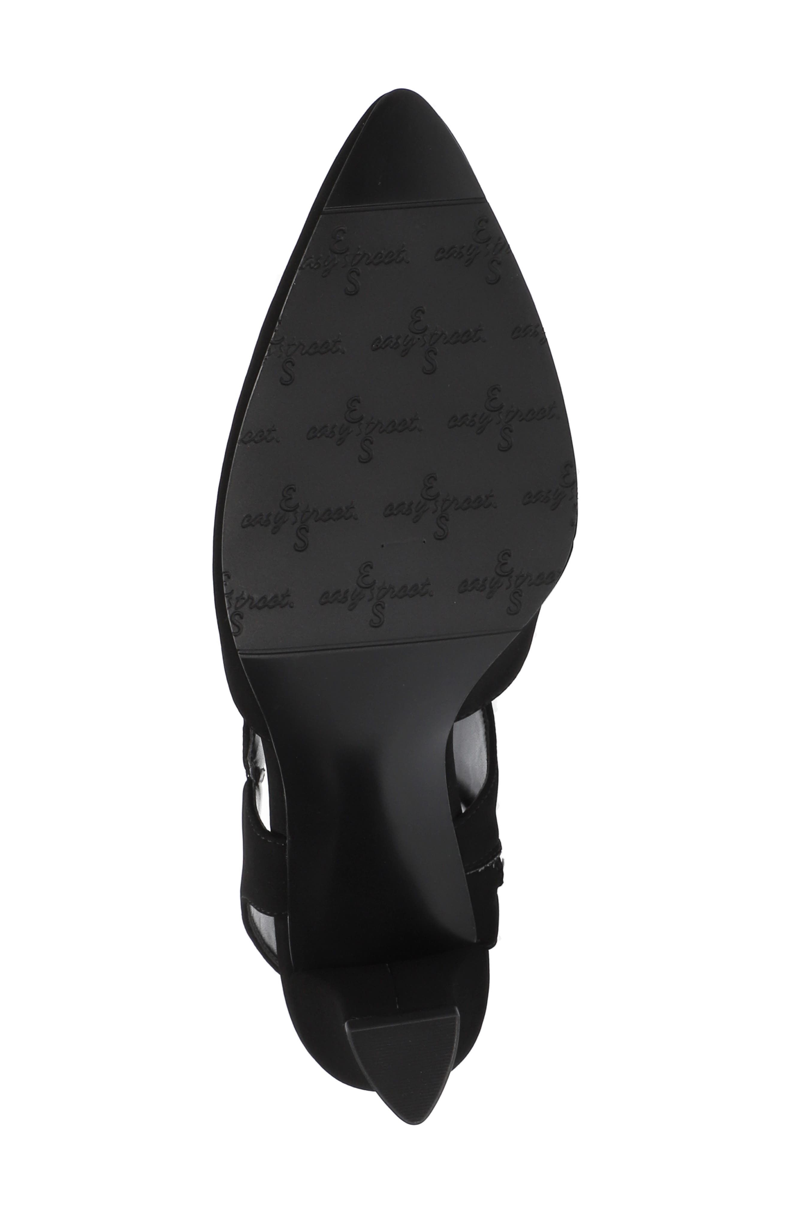 EASY STREET Venue Strappy Pump - Wide Width Available, Alternate, color, Black Lamy/ Gore