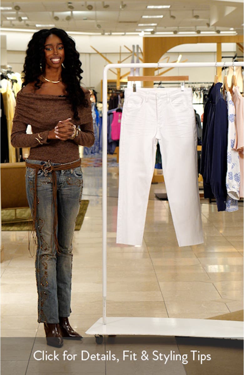 Rachael Fab Ab High Waist Raw Hem Crop Mom Jeans, sales video thumbnail