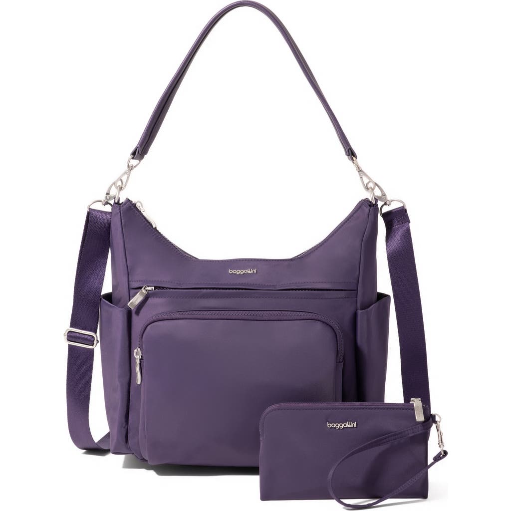 Baggallini Nolita Convertible Hobo In Purple