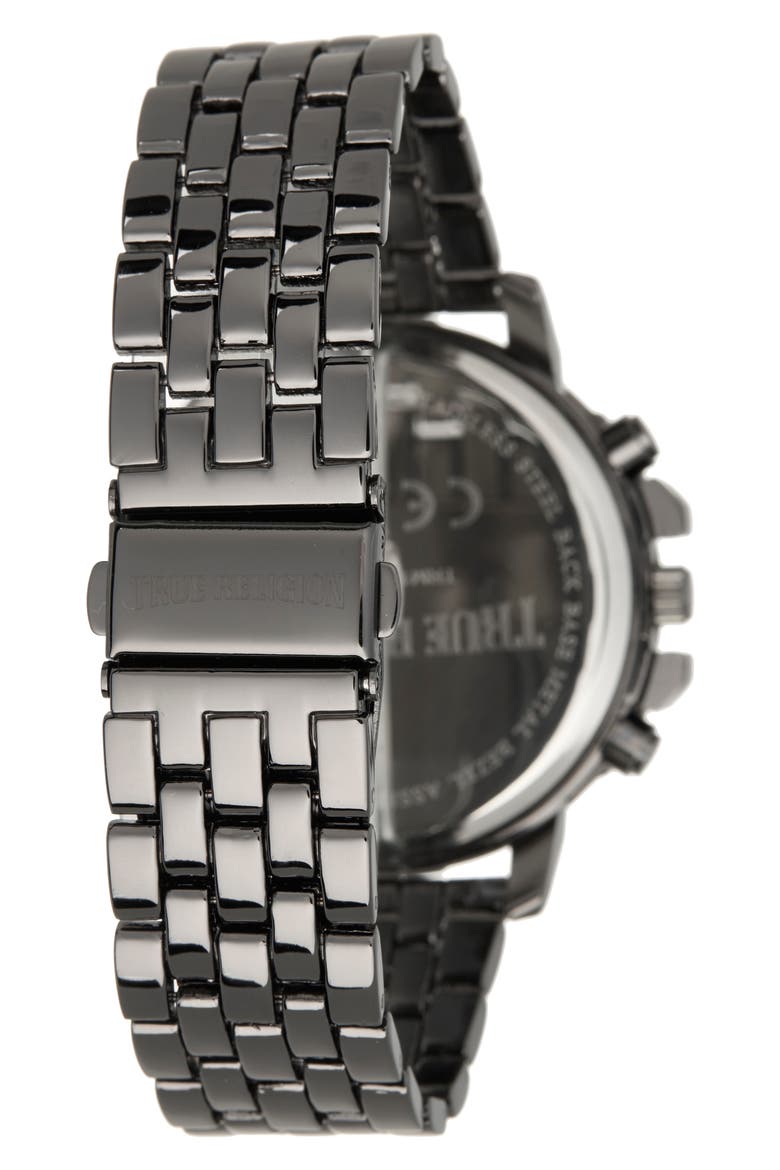 Chronograph Bracelet Watch, 45mm, Alternate, color, GUNMETAL